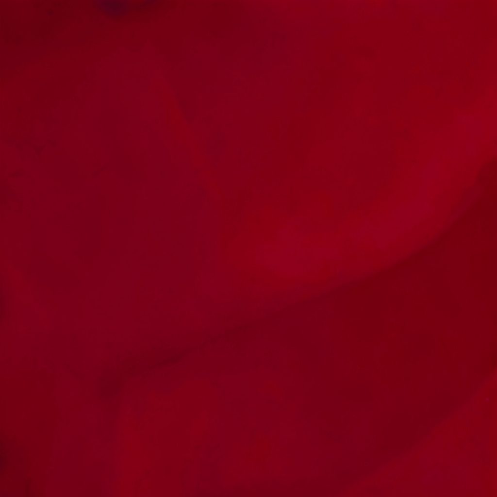 Slot machine screen with cherry blossom petals in red duotone
